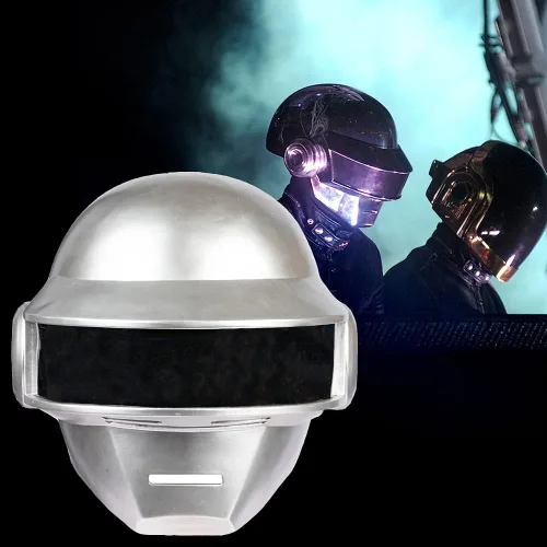 Vista 6 de Casco punk para cosplay de resina para adultos, máscara plateada, estilo punk, disfraz de Halloween