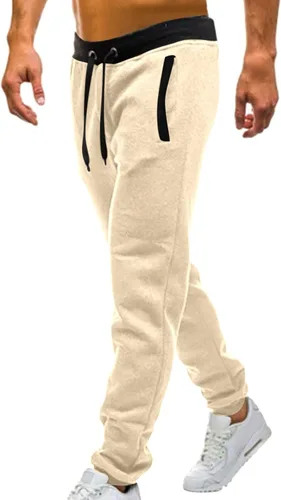 Vista 4 de Pantalones deportivos para hombre, overoles casuales de bolsillo, para el trabajo, pantalones casuales de forro polar pesado