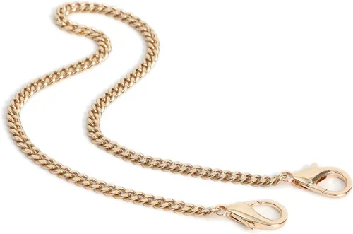 Vista 30 de Yichain Mini Linda Correa de Cadena de Bolso de Mano Correa de Repuesto para Bolso de Mano con Hombro Accesorios de Encanto (Oro Antiguo, 33 cm)