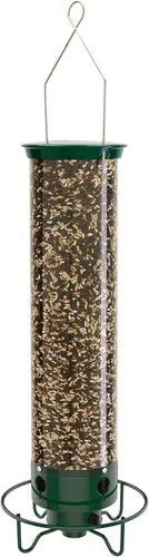 Vista 14 de Comederos para pájaros a prueba de ardillas Droll Yankees para exteriores - YF-M - Flipper, perchas plegables, capacidad de semillas de 5 libras