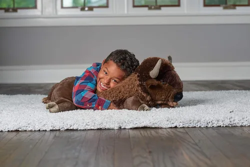 Vista 3 de Wild Republic Jumbo - Animal gigante de peluche, Bisonte, 30