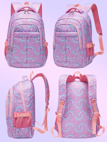 Vista 39 de BLUEFAIRY - Mochilas para niños y niñas, escuela primaria, jardín de niños
