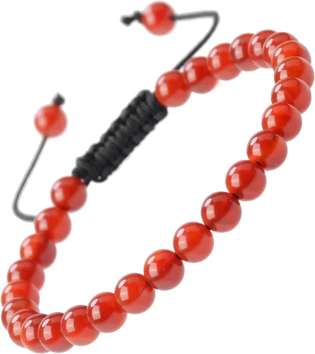 Vista 19 de MASSIVE BEADS - Pulseras ajustables unisex de cuentas de cristal de piedras preciosas con poder curativo natural, de macramé Piedras de 7 chakras