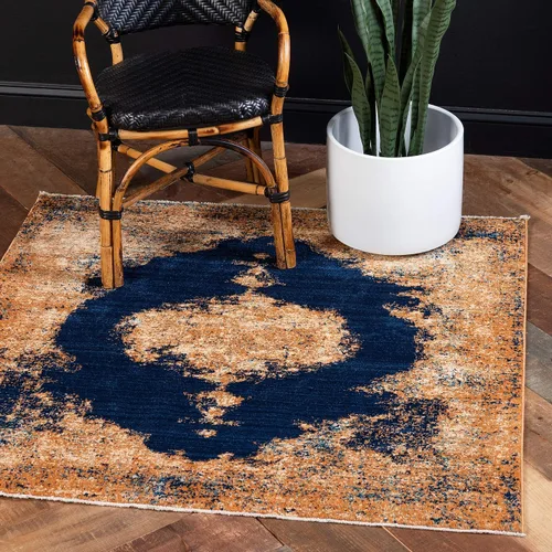 Vista 15 de Unique Loom Dorchester Collection - Alfombra rectangular de 4 pies 1 pulgada x 6 pies 1 pulgada, color beige y negro