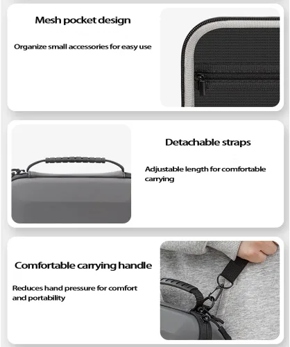 Vista 7 de Funda para Osmo Mobile 7P, bolsa de almacenamiento portátil con correa para el hombro para Dji Osmo Mobile 7/7P Gimbal Stabilizer Travel Carrying