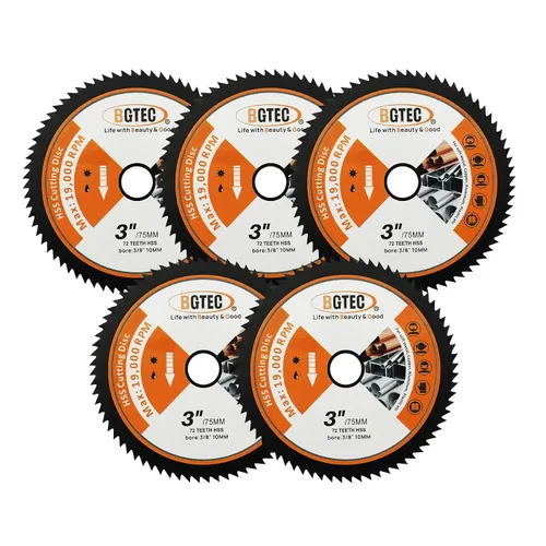 Vista 11 de BGTEC Hoja turbo de granito de diamante, disco de corte de 3 pulgadas/2.953 in para hormigón, hormigón reforzado, piedras artificiales duras