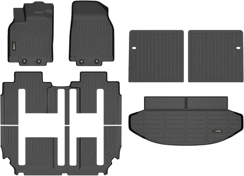 Vista 37 de HAFIDI® Juego de alfombrillas y forro de carga para Kia EV9 2024 2025 2026 (no apto para sillas de relajación), protección para todo tipo de clima