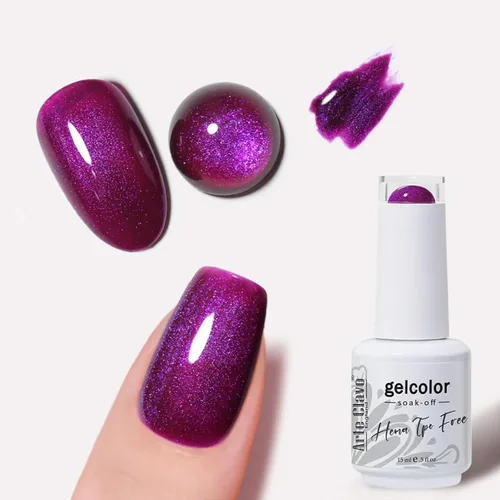Vista 65 de Arte Clavo Pearlescent Nude Gel Nail Polish 15ml - HEMA Free Soak off UV LED Nail Gel for Manicure, DIY Nail Art, Home Salon Use 11029