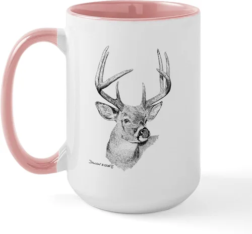 Vista 38 de CafePress Deer Season Closed Large Mug 15 oz (444 ml) Ceramic Coffee Mug