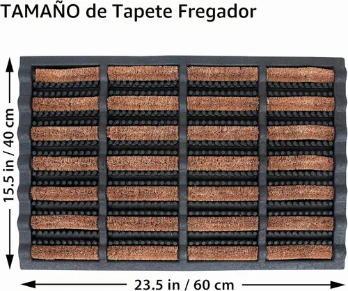 Vista 3 de FOOTMATTERS Ninamar Alfombrilla Bandeja Raspadora de Barro – 24 x 16 pulgadas