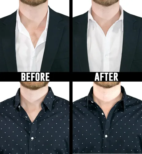 Vista 7 de Million Dollar Collar Placket Stays Original Placket Stays - Collar Stays White