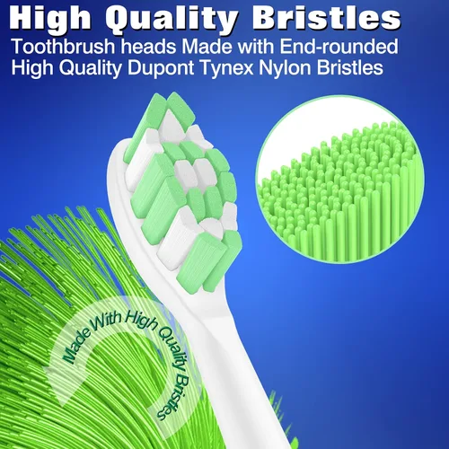 Vista 3 de Cabezales de repuesto para cepillo de dientes Philips Sonicare DiamondClean ProtectiveClean 4100 5100 6100 C2 G2 Cabezales de cepillo de dientes