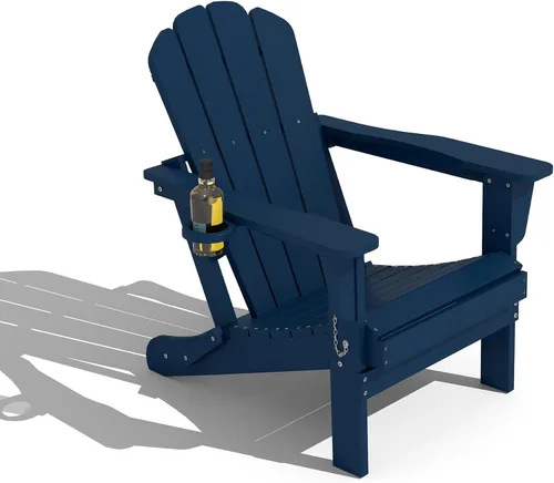 Vista 41 de Domi Folding Adirondack Chair with Cup Holder, Aruba