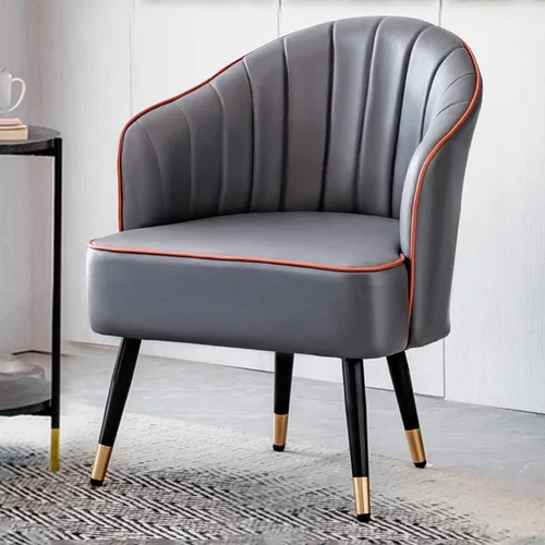 Vista 9 de YCKEGEW Sillón para sala de estar, silla moderna de discoteca, silla de cuero, taburete tapizado, silla individual para sala de estar, dormitorio
