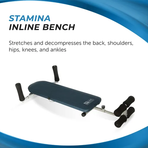 Vista 2 de Banco de estiramiento para espalda In Line de Stamina Capacidad de peso de hasta 250 libras; equipo de fitness sin descompresión de inversión