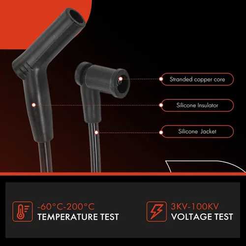 Vista 4 de A-Premium Juego de 6 cables de bujía de encendido compatibles con Ford F-150 2005 2006 2007 2008 V6 4.2L