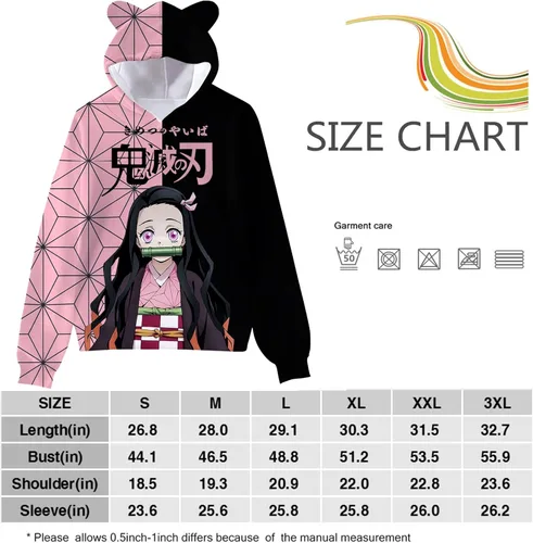Vista 3 de Sudadera con capucha de anime unisex con estampado 3D para cosplay, sudadera con capucha para adultos y jóvenes