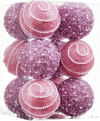 Vista 10 de Adornos de bolas de Navidad dorados, adornos de bolas de Navidad decoraciones irrompibles de plástico colgantes perlas para fiestas de Navidad