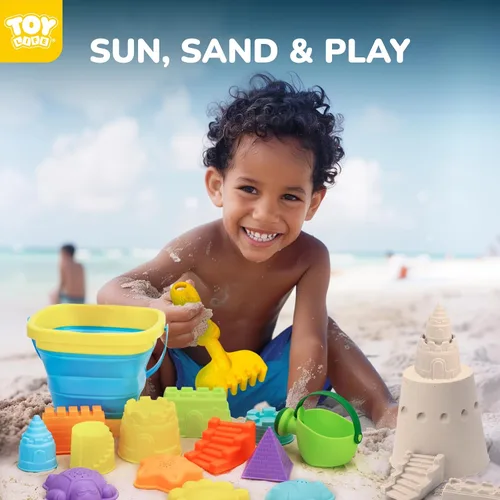 Vista 2 de TOY Life Juguetes de playa para niños de 4 a 8 años, juguetes de arena para niños pequeños de 1 a 3 años, juguetes de playa para niños pequeños de 1