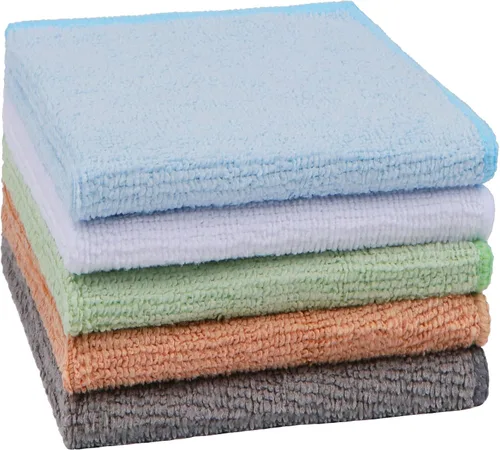 Vista 20 de Orighty Paquete de 5 toallas faciales de microfibra, altamente absorbentes y suaves al tacto, toallas de mano para baño, hotel, spa y gimnasio, 11.5