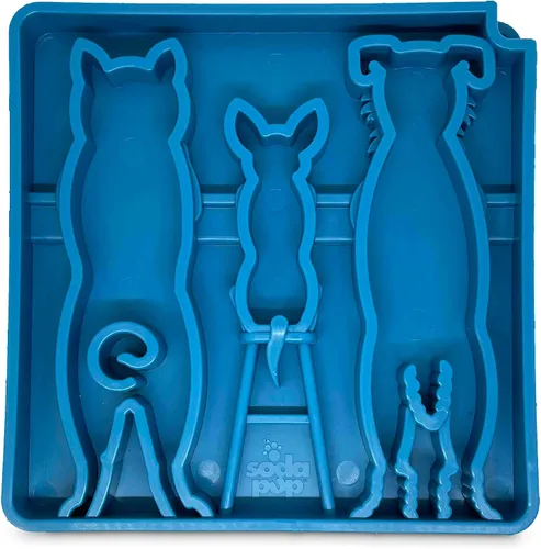 Vista 10 de SodaPup Garden eTray - Alimentador de enriquecimiento duradero fabricado en Estados Unidos con material no tóxico, seguro para mascotas, seguro