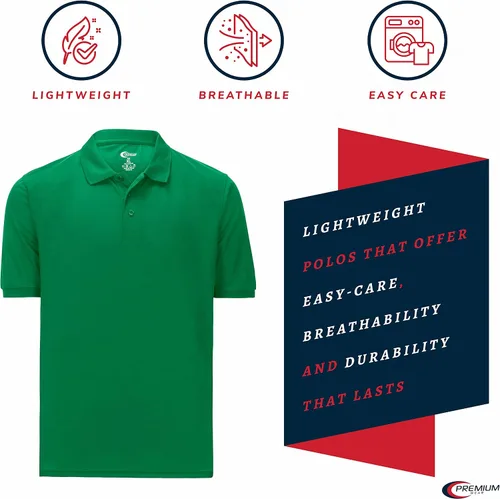 Vista 89 de Premium Wear - Camisetas tipo polo para hombre, con gran absorción de humedad