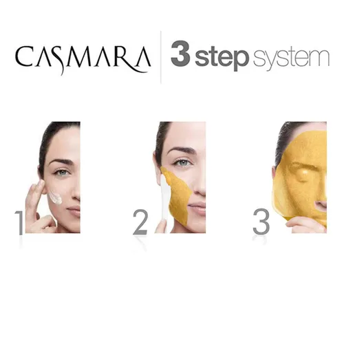 Vista 4 de Casmara Beauty Plan - Máscara de lujo para algas (2 mascarillas + 1 ampolla de 13.1 ft)