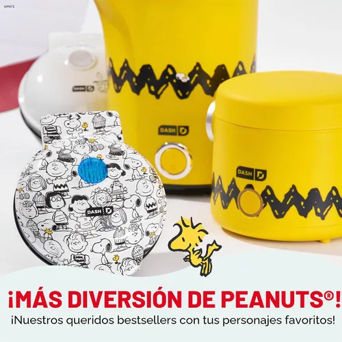Vista 7 de Peanuts x Dash Snoopy - Mini waflera para hacer gofres, superficie