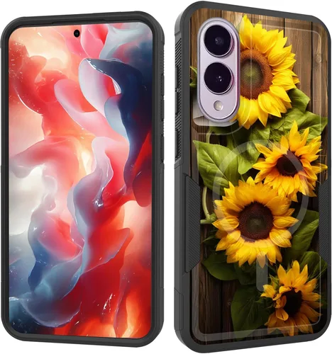 Vista 133 de Funda magnética para Galaxy A16 5G, [compatible con MagSafe] [protección contra caídas de grado militar] Funda resistente a prueba de golpes