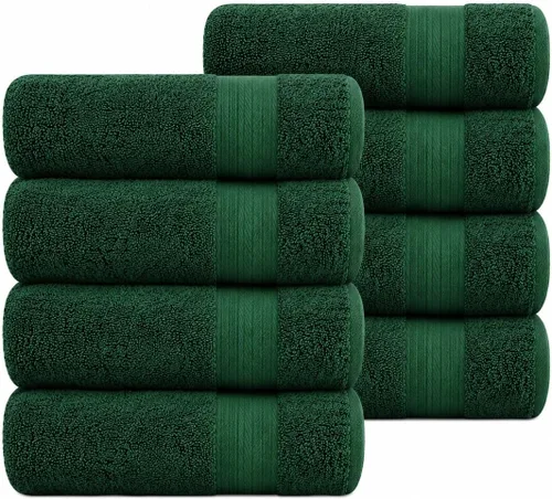Vista 10 de Ample Decor Toalla de mano de 18 x 28 pulgadas, paquete de 6, 600 GSM, 100% algodón, certificado Oeko Tex, suave, absorbente, gruesa, duradera Beige