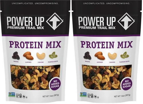 Vista 19 de Power Up Mega Omega Trail Mix Gourmet Nut - Bolsa de mezcla de frutos secos, 14 onzas