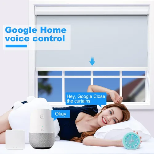 Vista 5 de Smart Zigbee Hub para persianas motorizadas JaeJaes funciona para persianas inteligentes opacas para ventanas, compatible con Alexa