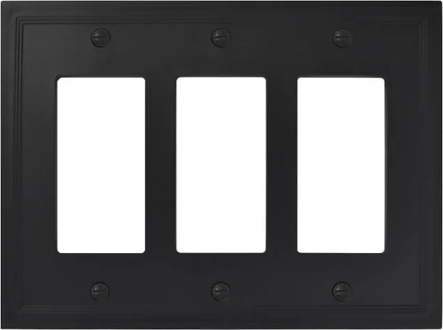 Vista 13 de Cubiertas de interruptor de luz, placas aisladas de pared de palanca única para enchufes eléctricos, placas de interruptor único de 1 banda