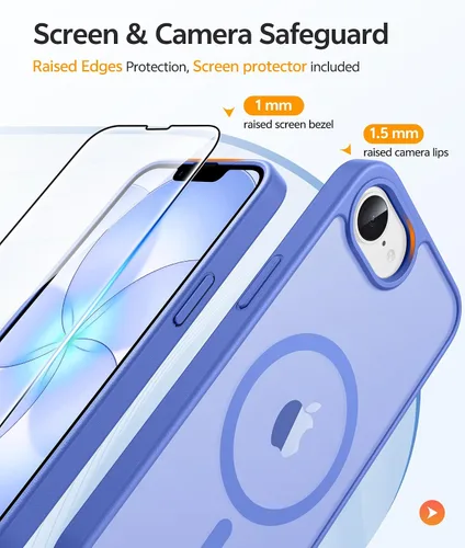Vista 101 de FNTCASE Funda para Motorola Moto G-Stylus-5G-2025: Funda magnética translúcida mate a prueba de golpes para Moto G Stylus 2026, funda protectora