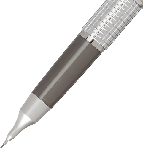 Vista 3 de Pentel Sharp Kerry - Portaminas de 0.020 in, barril gris metálico, paquete de 1 (P1035N)
