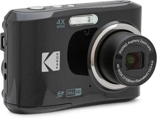 Vista 2 de Kodak FZ45BK PIXPRO FZ45 - Cámara digital de 16 MP, paquete negro con tarjeta de memoria Lexar 32GB de alto rendimiento 800x UHS-I SDHC + funda