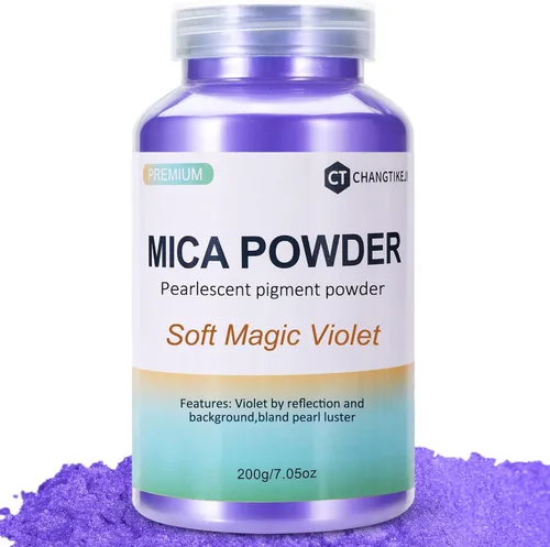 Vista 27 de CHANGTIKEJI Polvo de Mica, 24 Colores - 10g/Botella de Polvo de Pigmento Natural para Resina Epoxy, Fabricación de Jabón, Velas, Brillo de Labios