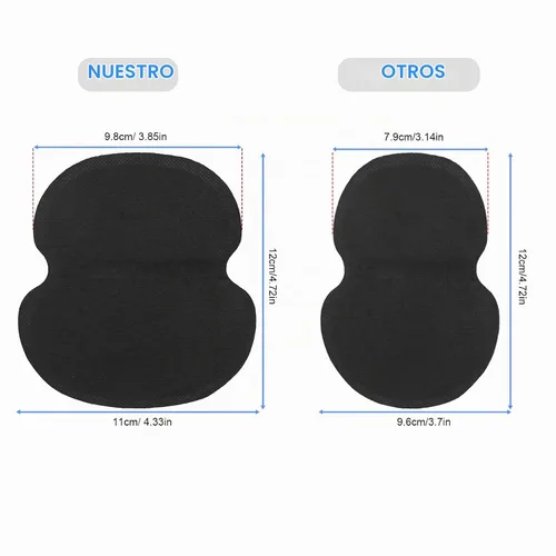 Vista 6 de Almohadillas grandes para sudor de axilas para mujeres y hombres, CANAGROW [100UNIDADES], almohadillas desechables para el sudor de las axilas
