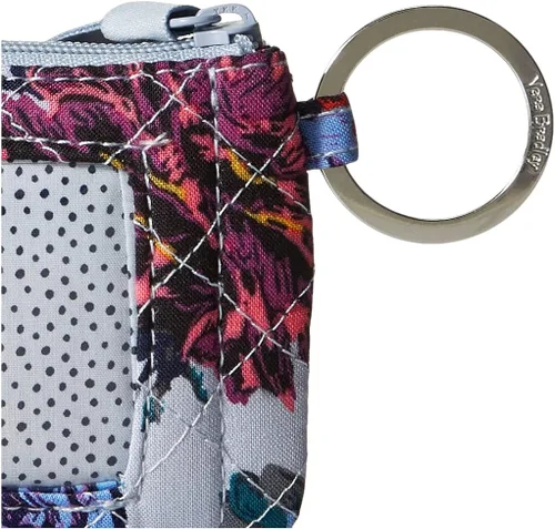 Vista 3 de Vera Bradley - Cartera de algodón, con cremallera y compartimiento para la identificación, para mujer