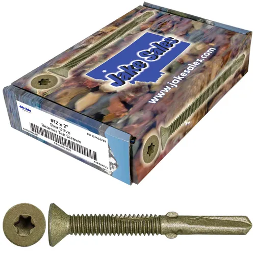 Vista 11 de Tornillos autoperforantes Reamer Tek Torx/Star Head de 10x1-5/8 de madera a metal - para plataformas, remolques - Cabeza de tornillo T-30 Torx 1