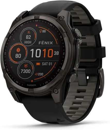 Vista 9 de Garmin fēnix® 8 – 43mm, AMOLED, Smartwatch GPS Multideporte Premium, Batería de Larga Duración, Resistente a Inmersiónes, Linterna LED Integrada