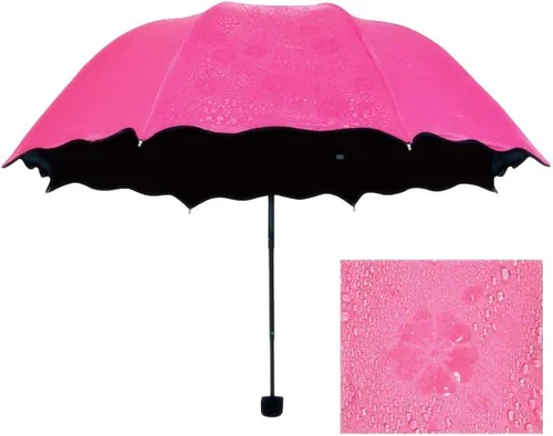 Vista 3 de Honeystore Blossom Magic Compact paraguas Triple plegable Anti-UV Dome Sombrilla