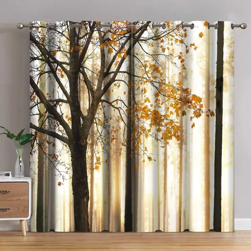 Vista 17 de Jekeno Cortinas opacas con palmeras oceánicas, playa, cielo, sol, decoración de paisaje marino para dormitorio, sala de estar, cortinas de ventana