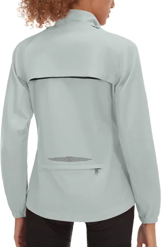 Vista 15 de Little Donkey Andy Chaqueta de ciclismo plegable para mujer, mangas Amarillo fluorescente