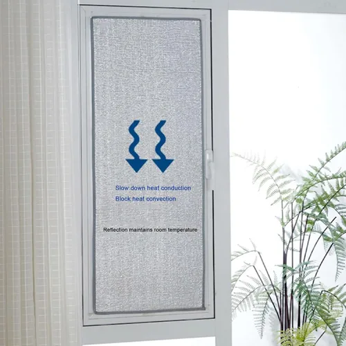 Vista 6 de Película de protección solar para ventanas de vidrio para balcón, cocina, ventana de control de calor, película opaca para ventana de privacidad