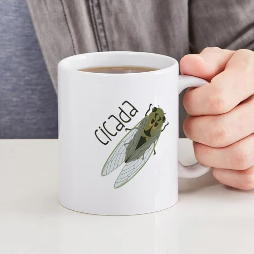 Vista 6 de CafePress Cicada Mugs - Taza de café de cerámica de 11 oz (11.0 fl oz)