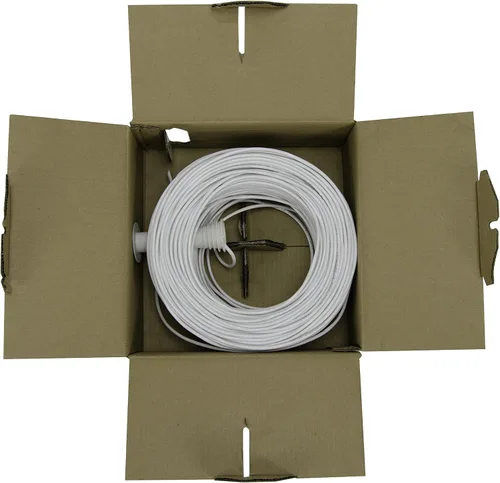 Vista 3 de NavePoint Cable de alarma antirrobo de seguridad 22/4 22AWG sin blindaje 500 pies, color blanco