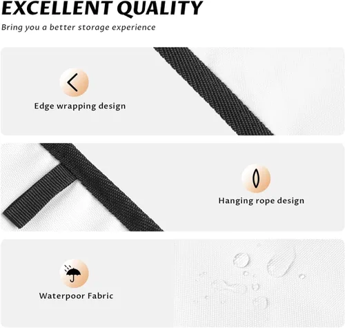 Vista 5 de Funda para tostadora de animales de gallo, 2 rebanadas, protección contra el polvo y las huellas dactilares, fundas para pan, fundas lavables