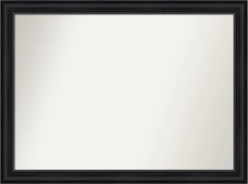 Vista 163 de Amanti Art Espejo personalizado, espejo de baño negro Astor, espejo de pared o espejo de tocador de baño sobre el fregadero (25 x 25 pulgadas)