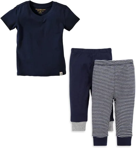 Vista 21 de Burt's Bees Baby conjunto de camisa y pantalón para bebé niño, conjunto de camiseta de manga larga y pantalón, 100% algodón orgánico Lavado de ácido
